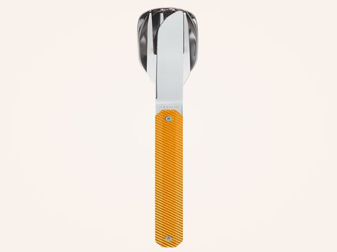 Couverts Droits 12h34, Aluminium orange