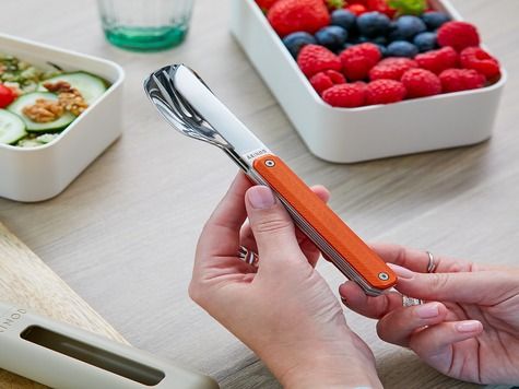 Straight Cutlery 12h34, Orange aluminum